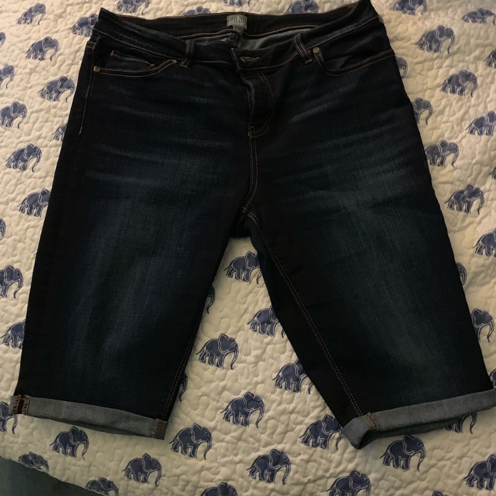 Ny&Co soho jean shorts dark blue denim